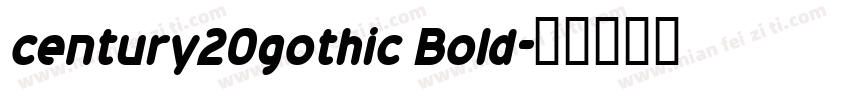 century20gothic Bold字体转换